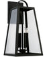Leighton 4-Light Outdoor Wall-Lantern Rain or Shine - Black