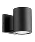 Cylinder 2-light LED Outdoor Wall Lantern Noir