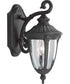 Meridian 1-Light Small Wall Lantern Textured Black