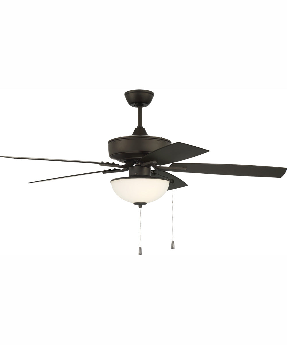 52" Outdoor Pro Plus 211 White 2-Light Indoor/Outdoor Ceiling Fan Espresso