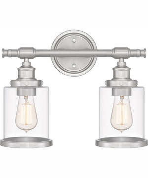 Dixie Medium 2-light Bath Light Brushed Nickel
