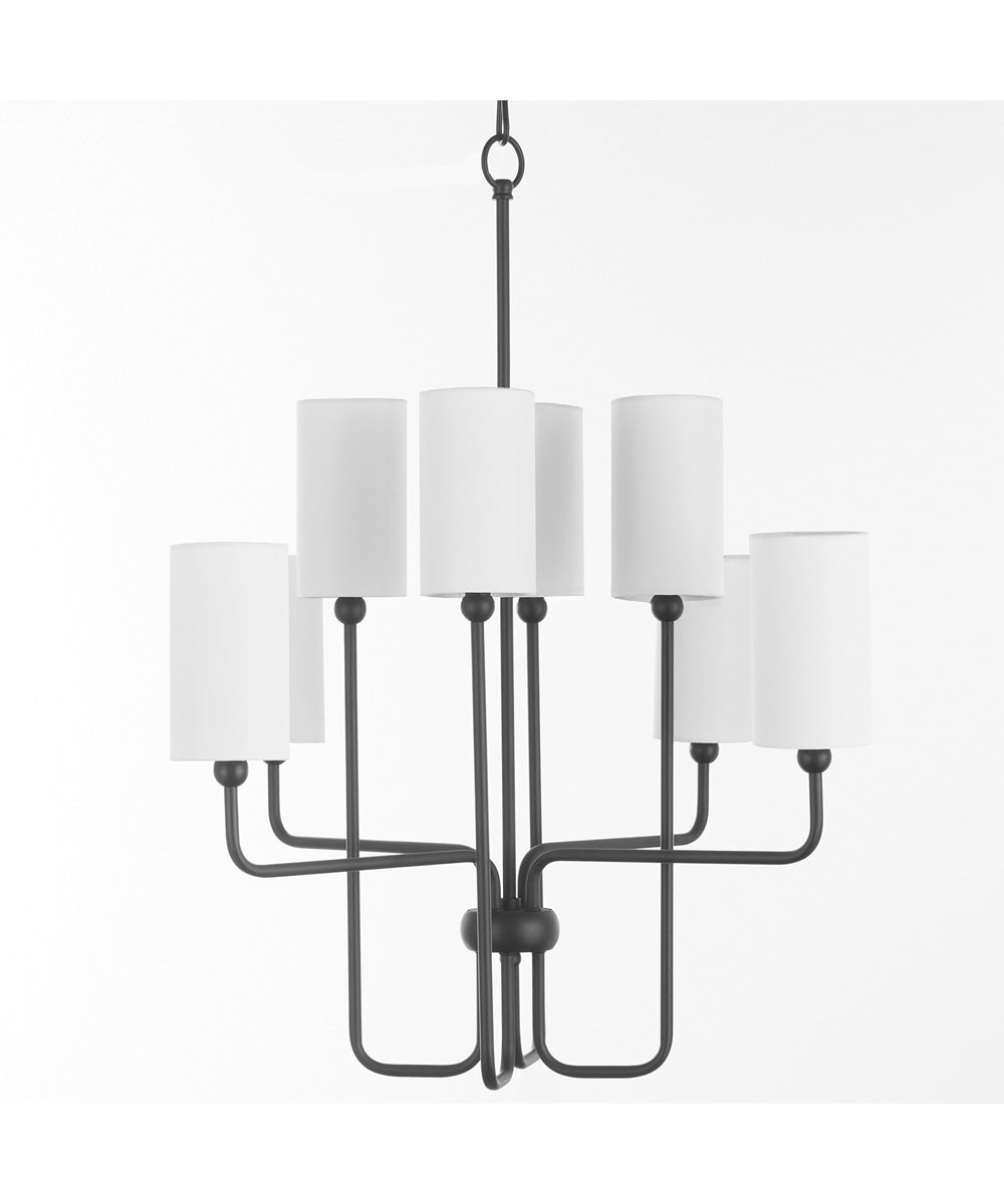 Tamara Day's Charlotte 8-light Chandelier Matte Black