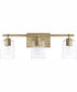 Greyson 3-Light Vanity Aged Brass