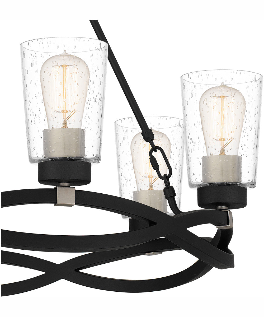 Overlook 6-light Chandelier Earth Black