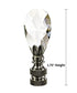 Stephanov Crystal Small Teardrop Nickel Base Lamp Finial 2.5"h
