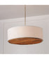 Soleil 4-Light Pendant Matte Brass