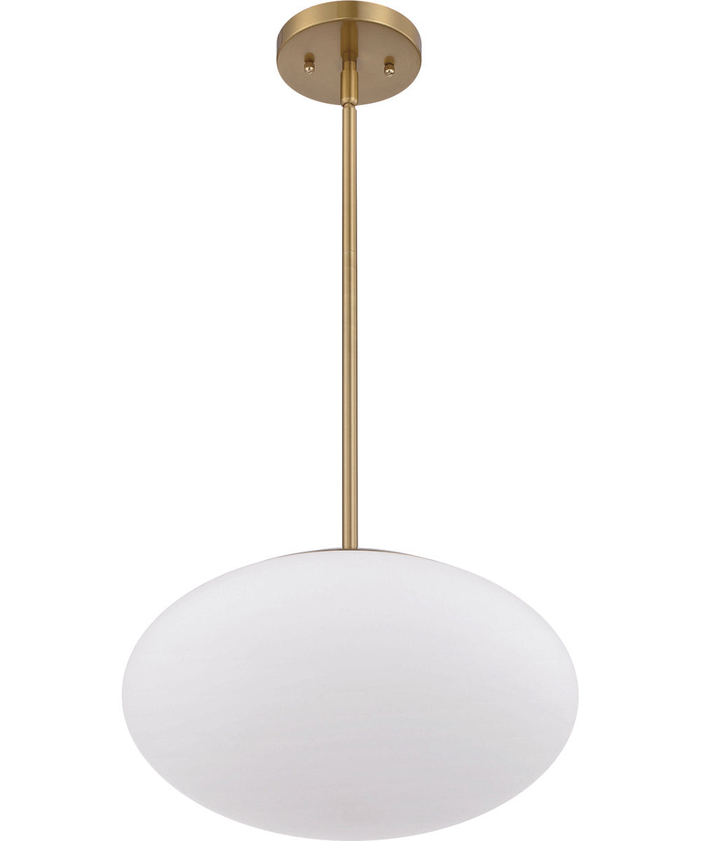 Gaze 1-Light Pendant Satin Brass