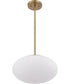 Gaze 1-Light Pendant Satin Brass
