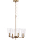 Portman 4-Light Pendant Aged Brass