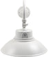 Outdoor Barn Gooseneck Wall Light White Finish, 15"h