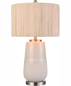Babcock 27'' High 1-Light Table Lamp - White Glaze