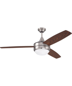 52" Phaze II 2-Light Ceiling Fan (Blades Included) Brushed Polished Nickel