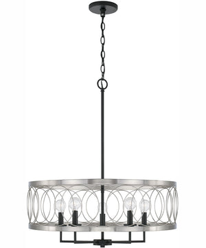 Madeline 4-Light Pendant Black Tie