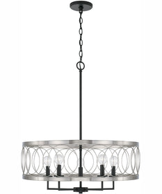 Madeline 4-Light Pendant Black Tie