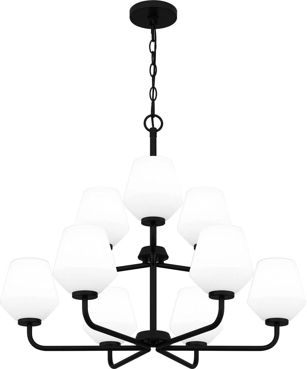 Nielson 9-light Chandelier Matte Black