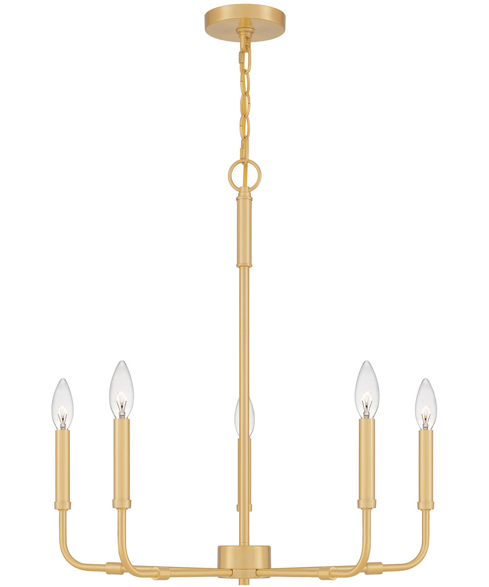Abner 5-light Chandelier Aged Brass