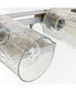 Gulliver 4-Light Clear Seeded Glass Coastal Bath Vanity Light Galvanized Finish