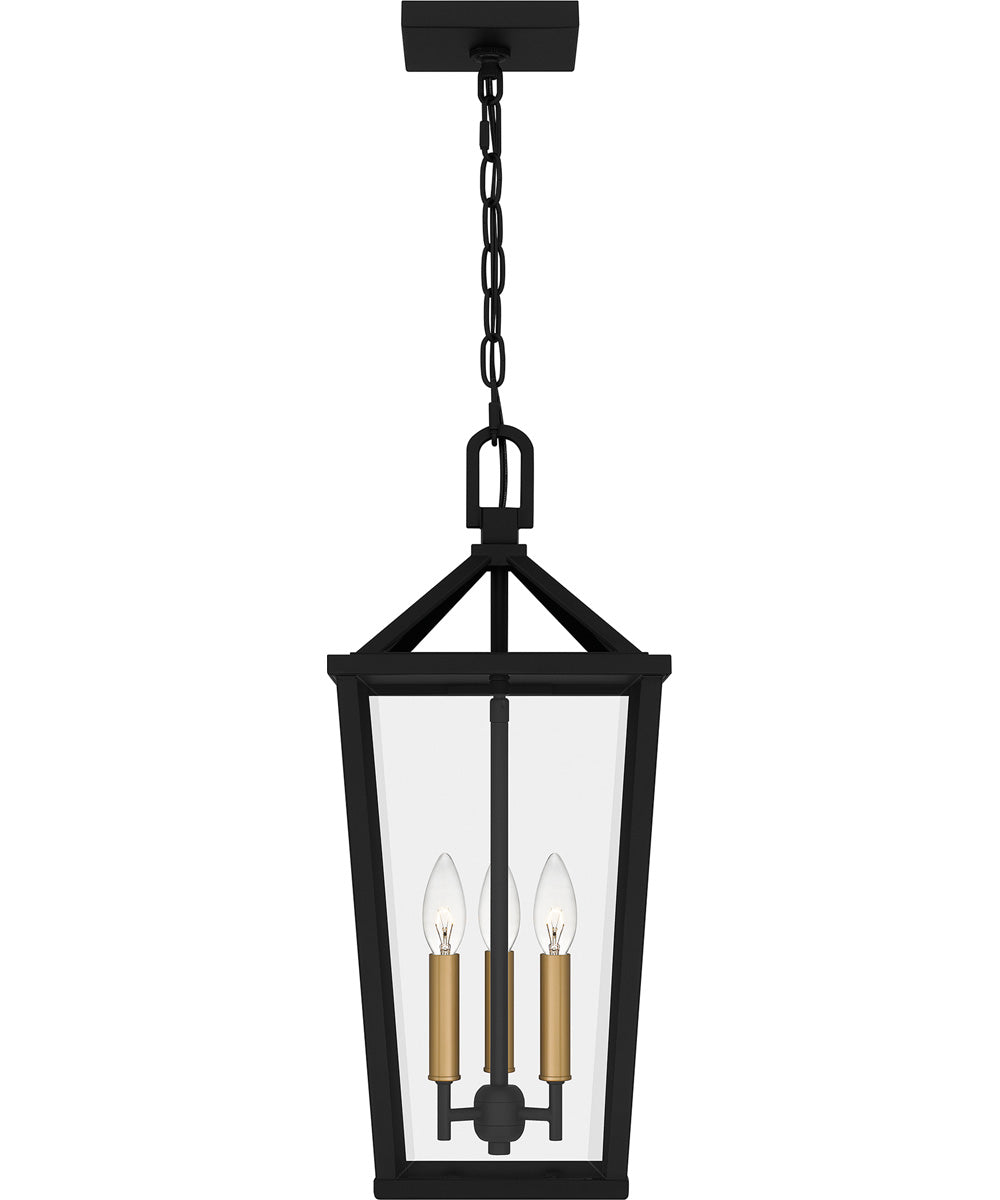 Hull Large 3-light Outdoor Pendant Light  Coastal Armour Aluminum Matte Black