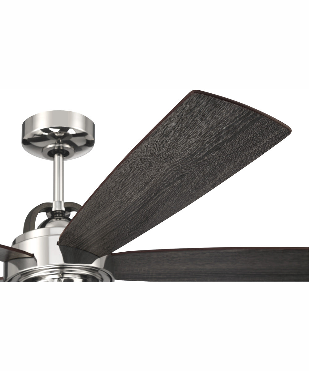 52" Reese 3-Light Ceiling Fan Polished Nickel