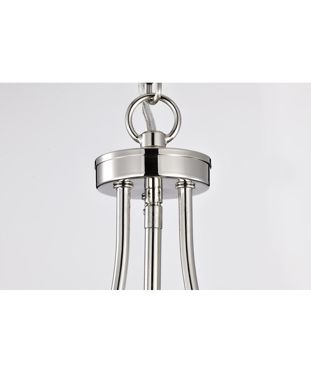 Amado 3-Light Pendant Polished Nickel