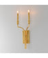 Normandy 2-Light Sconce Gold Leaf