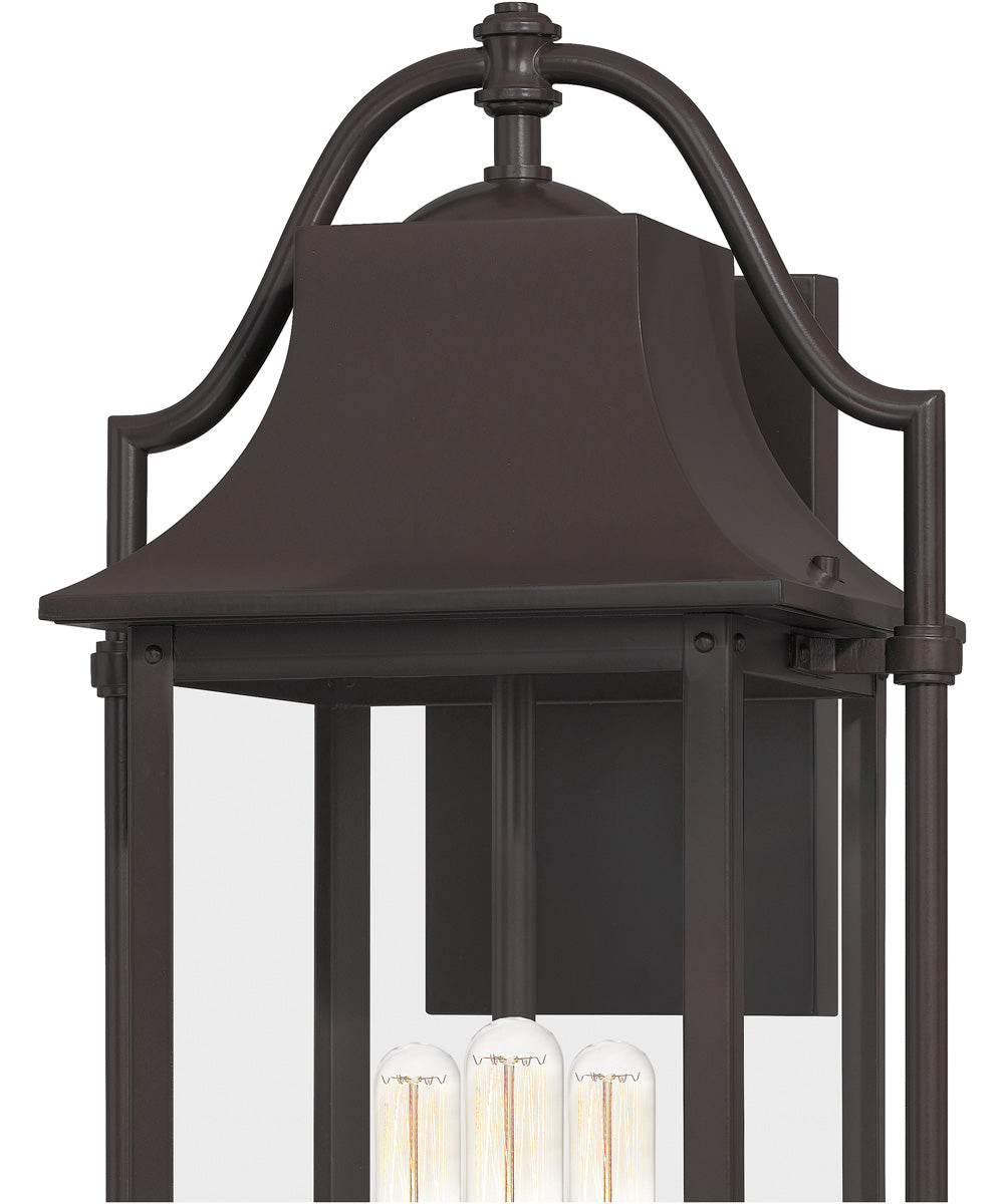 Manning Large 3-light Outdoor Wall Light  Coastal Armour Aluminum Western Bronze