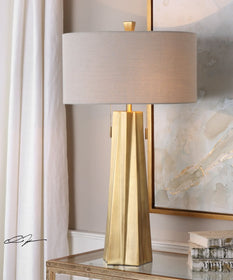 31"H Maris Gold Table Lamp