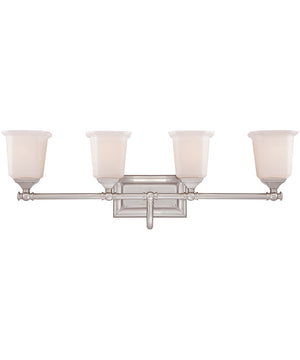 Nicholas Extra Large 4-light Bath Light Brushed Nickel