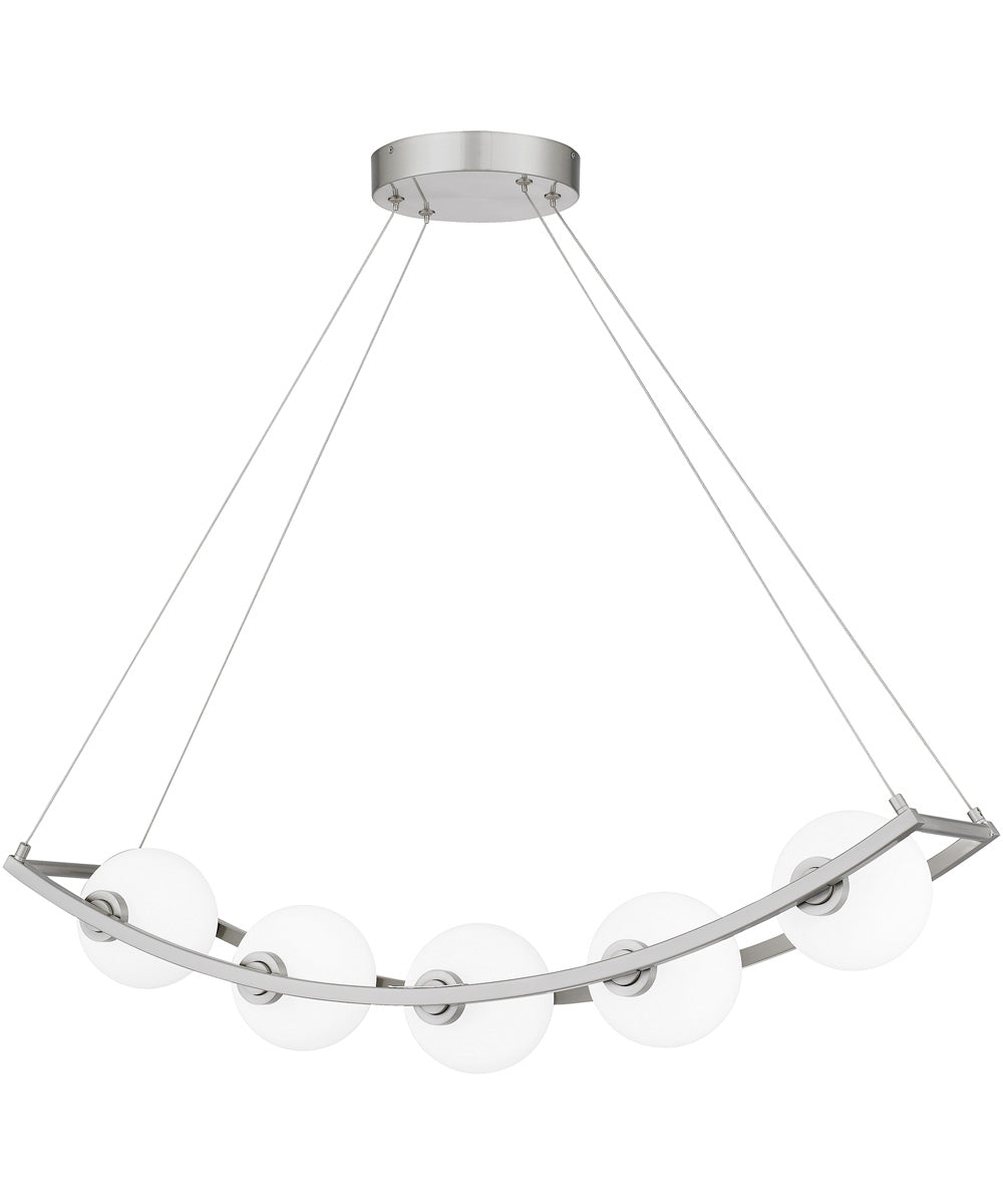 Enzo 5-light Island Light Brushed Nickel