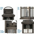 Williamston 1-Light Clear Glass Transitional Style Medium Outdoor Wall Lantern Antique Pewter