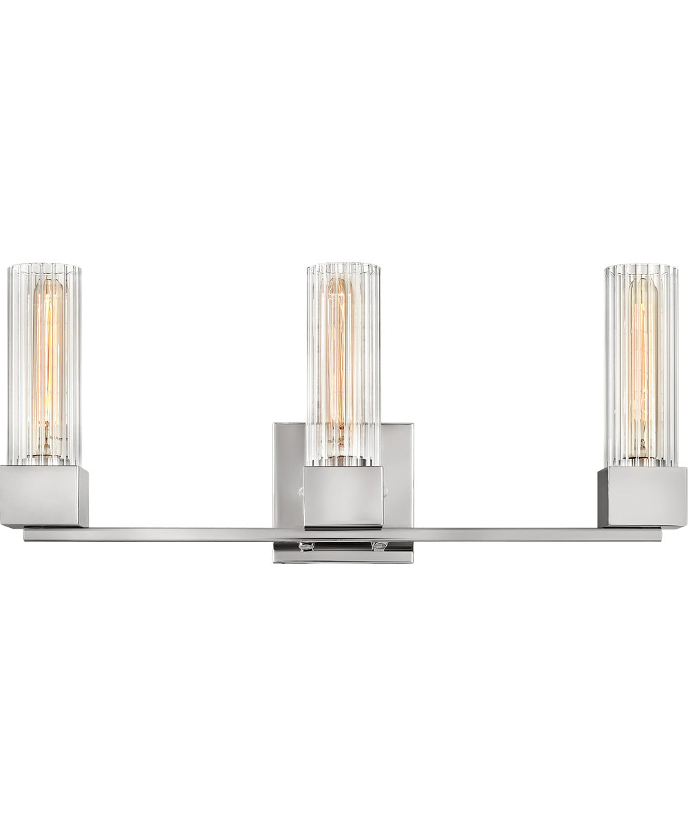 Xander 3-Light Vanity in Polished Nickel