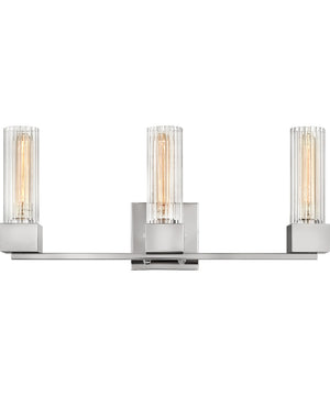 Xander 3-Light Vanity in Polished Nickel