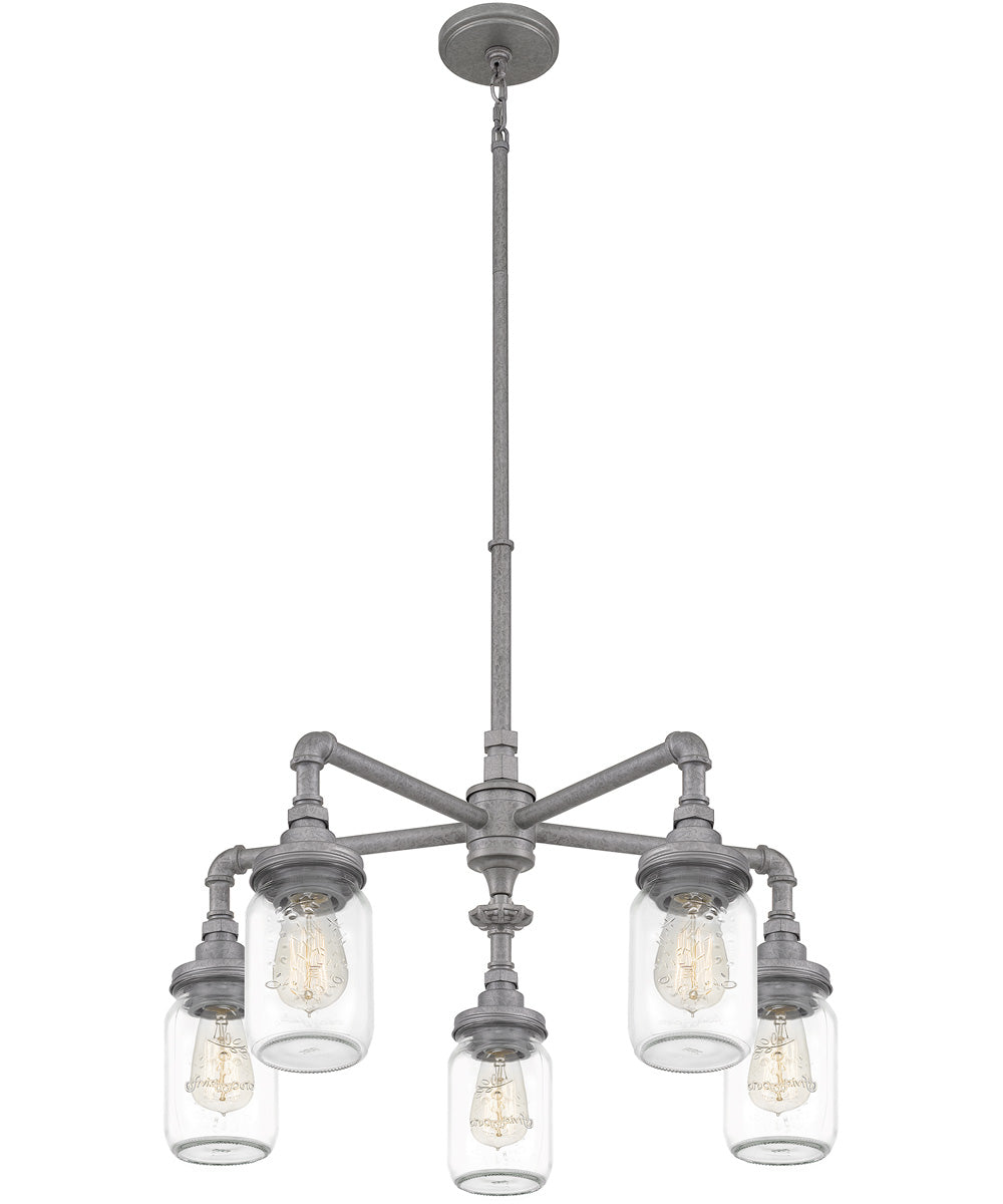 Squire 5-light Chandelier Galvanized