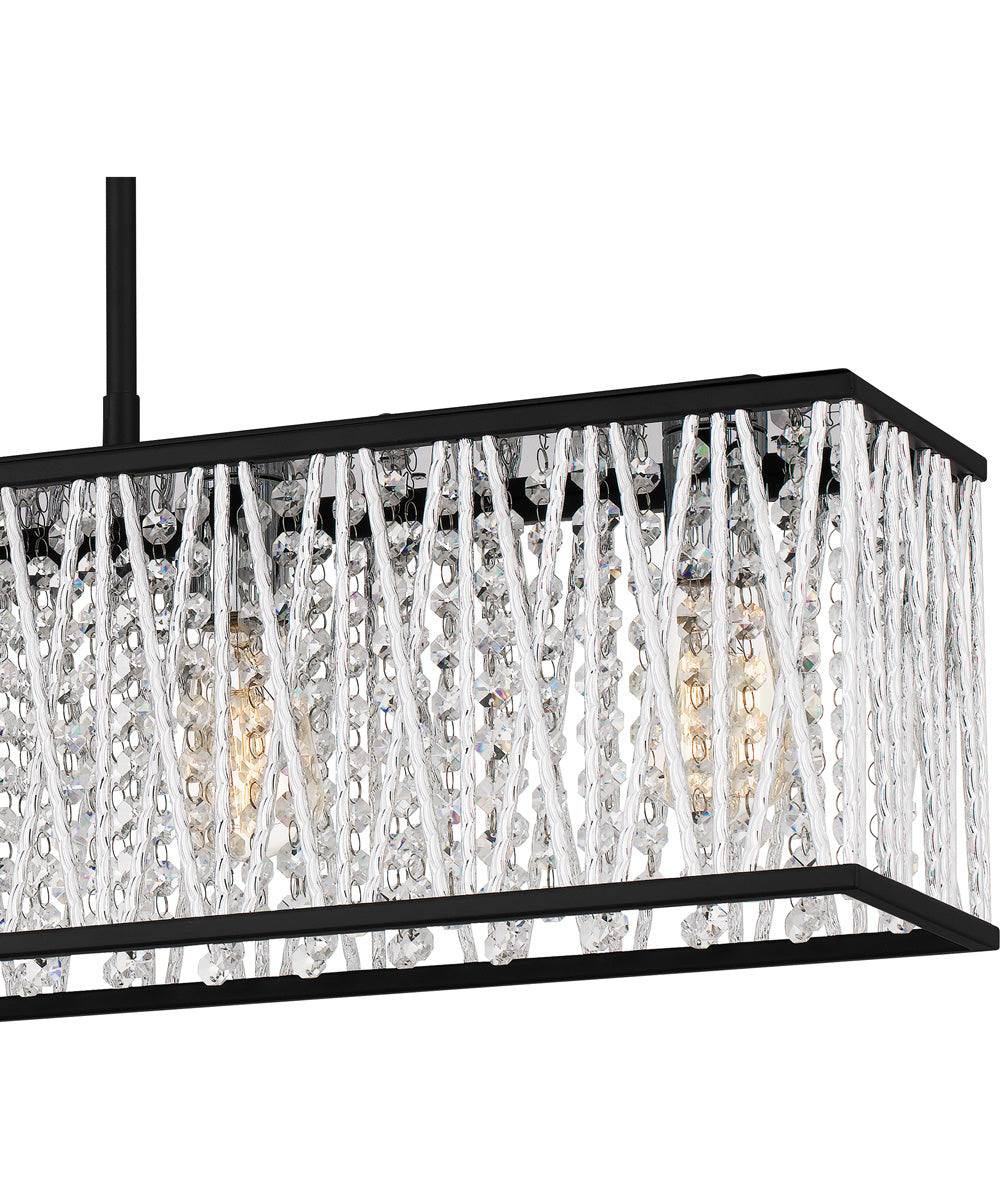 Celeste Medium 5-light Island Light Matte Black