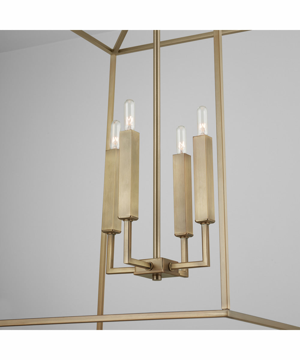 Thea 4-Light Foyer Aged Brass