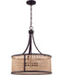 Malaya 6-Light Pendant Aged Bronze Brushed