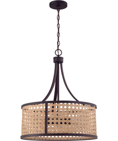 Malaya 6-Light Pendant Aged Bronze Brushed