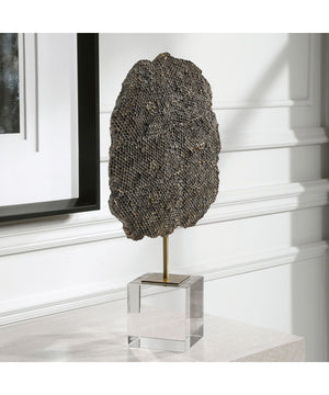 Beekeeper Antique Gold Sculpture