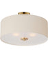 Bongo 3-Light Pendant / Semi-Flush Mount Natural Aged Brass