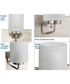 Merry 3-Light Etched Glass Transitional Style Bath Vanity Wall Light Brushed Nickel