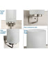 Merry 3-Light Etched Glass Transitional Style Bath Vanity Wall Light Brushed Nickel