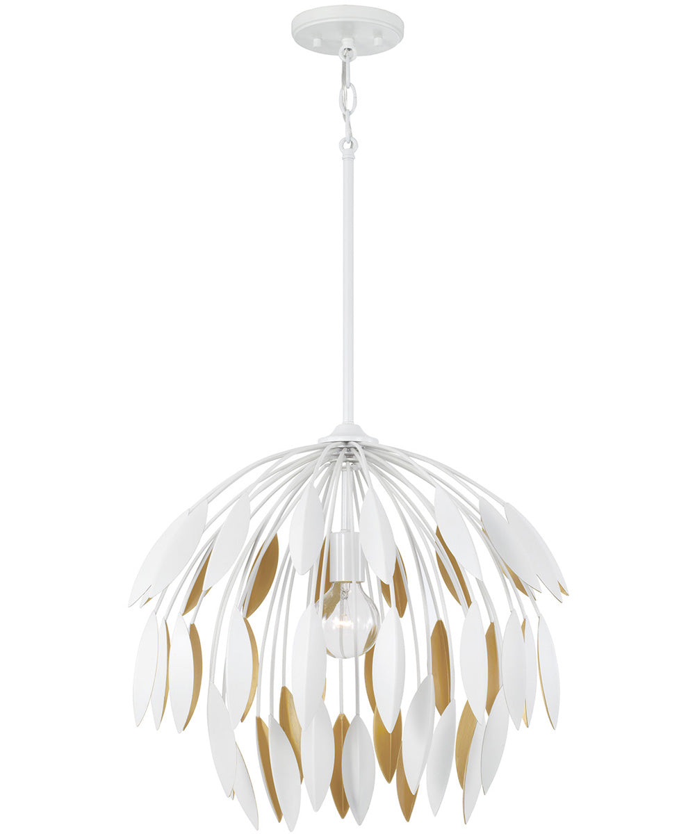 Margeaux 1-Light Pendant Matte White