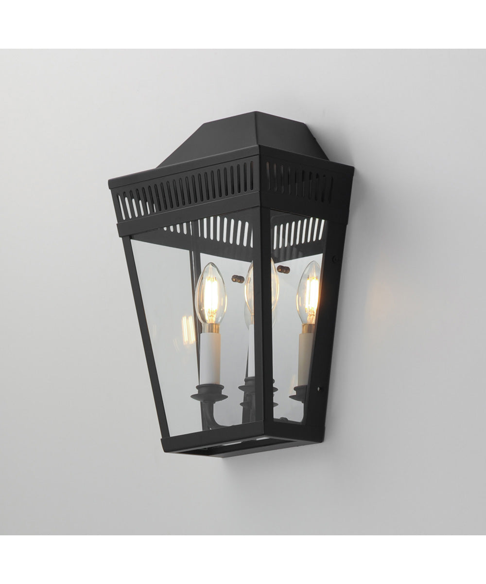 Oxford Outdoor 2-Light Wall Sconce Black