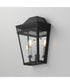 Oxford Outdoor 2-Light Wall Sconce Black