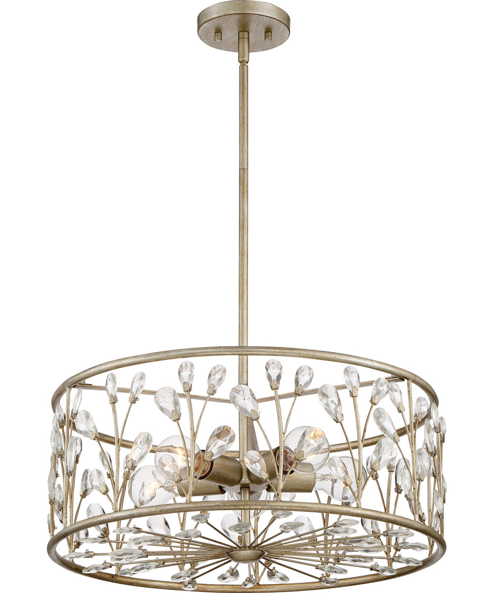 Meadow Lane 5-light Pendant Vintage Gold