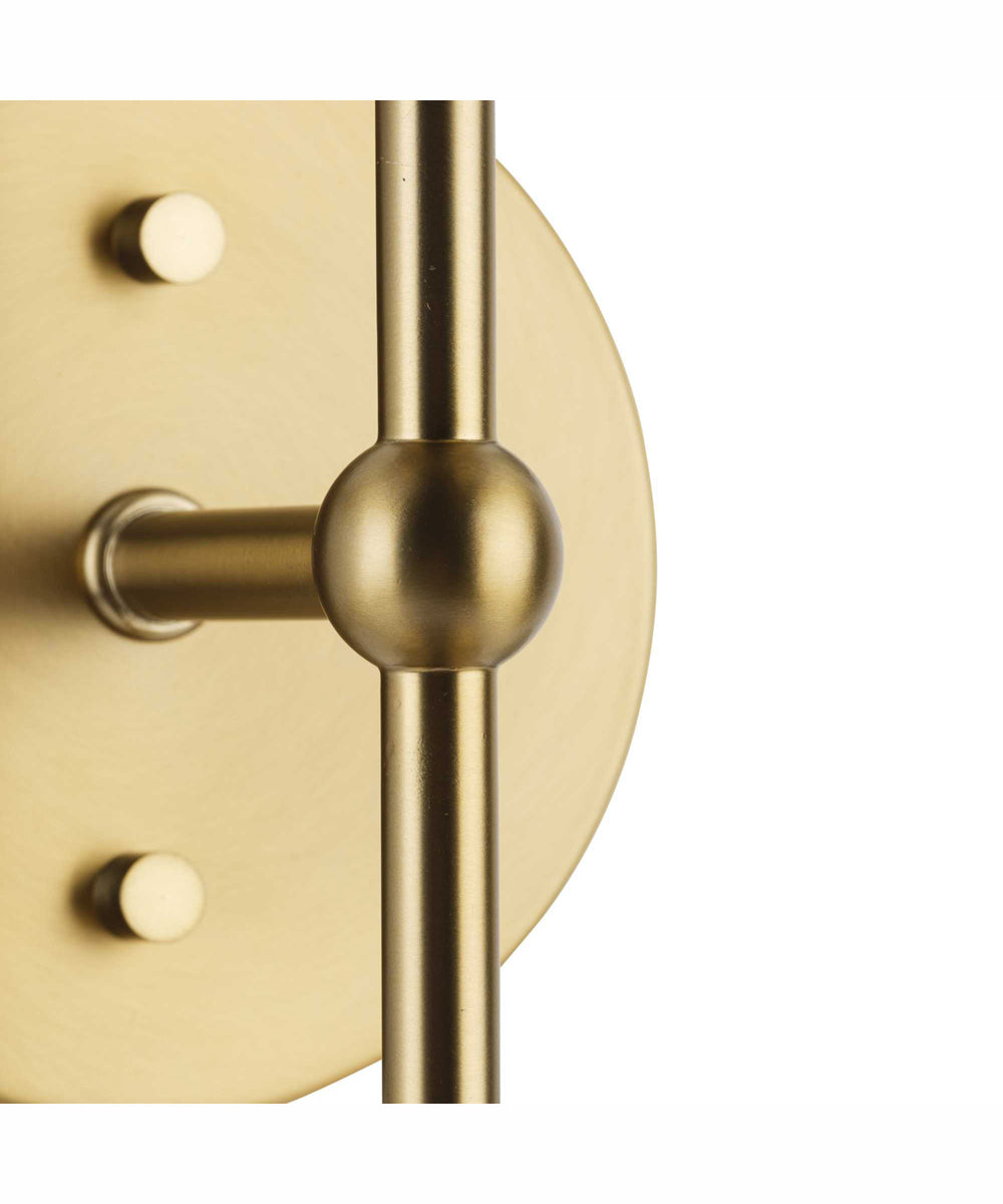 Atwell 2-Light Mid-Century Modern Wall Sconce Brushed Bronze