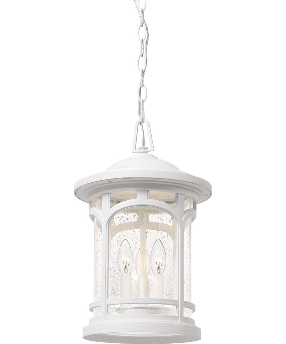 Marblehead Large 3-light Outdoor Pendant Light  Coastal Armour White Lustre