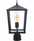 Olsen 1-Light Outdoor Post Mount Midnight