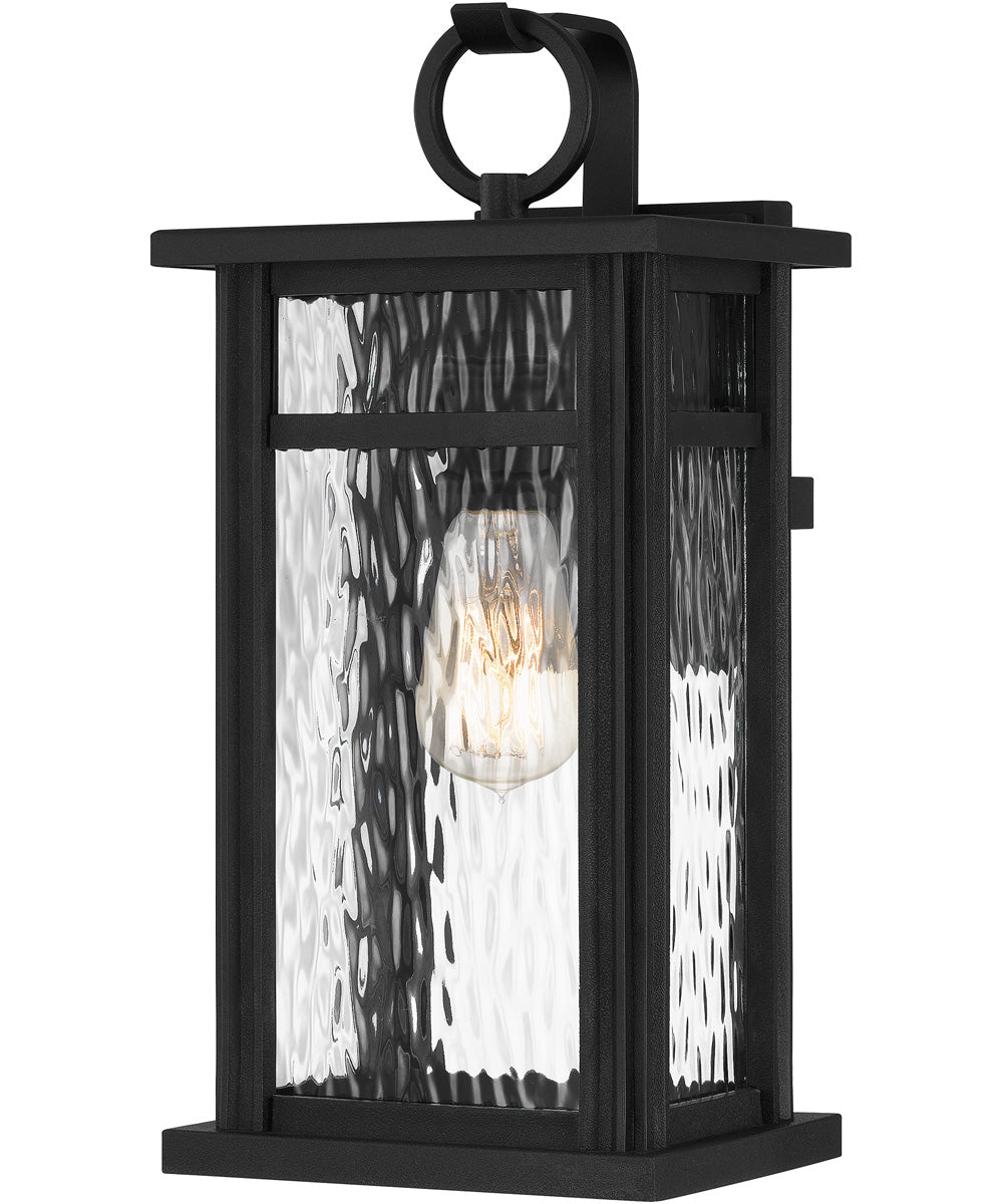 Moira Medium 1-light Outdoor Wall Light  Coastal Armour Steel Earth Black
