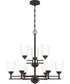 Foley 9-light Chandelier Old Bronze